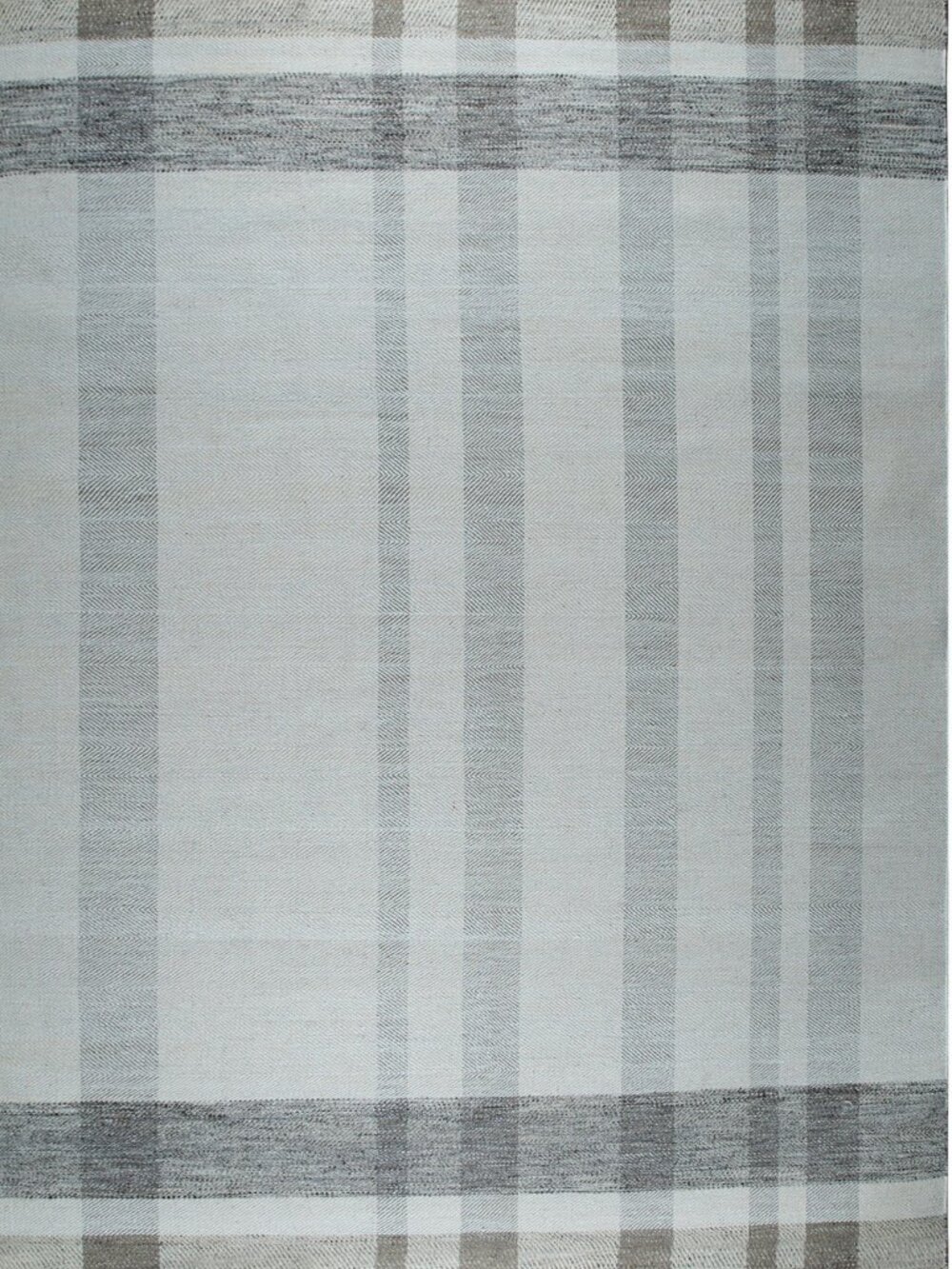 Multicolor Flatweave Wool Area Rug 4' x 6' Handmade Serene Pattern